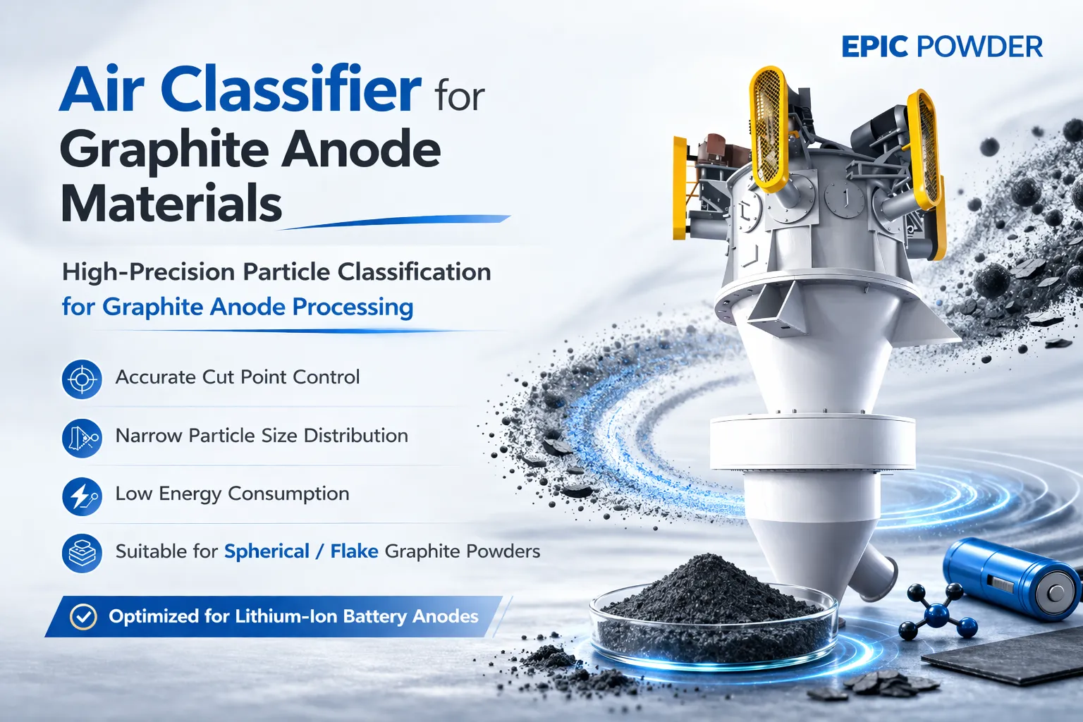石墨陽極材料空氣分級機